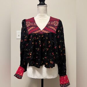 Free People Lady Lou printed top